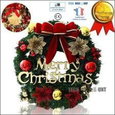 Cette décoration, très souvent mise sur les portes, est...