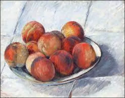 Vers 1882, quel impressionniste a peint ce tableau nommé ''L'Assiette de pêches'' ?