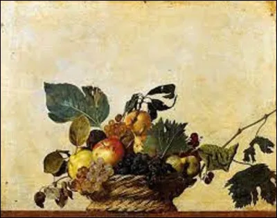 Quel est le nom de ce baroque qui a exécuté cette toile intitulée ''Corbeille de fruits'', entre 1594 et 1602 ?