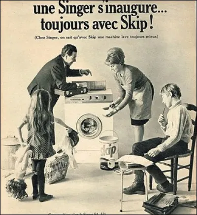 Sous quelle décennie se démocratise la machine à laver en France ?