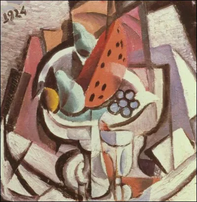 Voici sa "Nature morte au melon" :