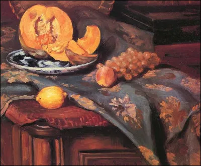 À qui doit-on cette "Nature morte avec melon, raisin, pêche et citron" ?