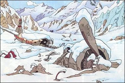 Dans quel album constate-t-on avec désolation les restes de ce DC3 ?