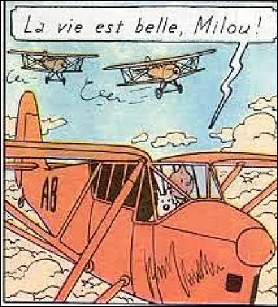 Dans quel album Tintin s'enfuit-il à bord d'un De Havilland Puss Moth ?