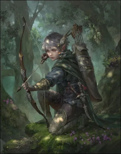 Au loin, tu aperçois une forme humanoïde aux longues oreilles...