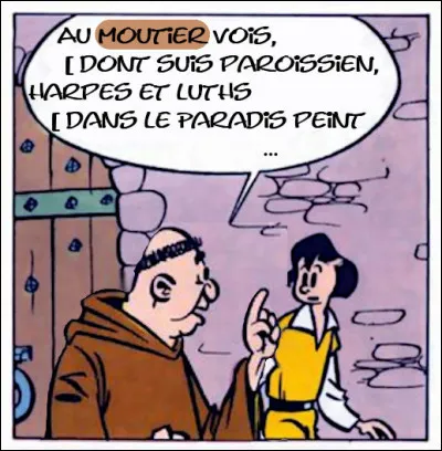 La suite du poème précédemment initié, avec un mot colorié dont nous cherchons le sens.