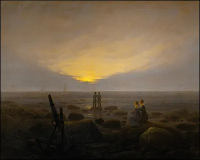 À quel artiste doit-on le tableau "Lever de Lune sur la mer" ?