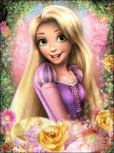 Quelle est cette princesse en R, un personnage de fiction de l'Univers Disney, une belle jeune fille à la chevelure aux pouvoirs magiques ?
