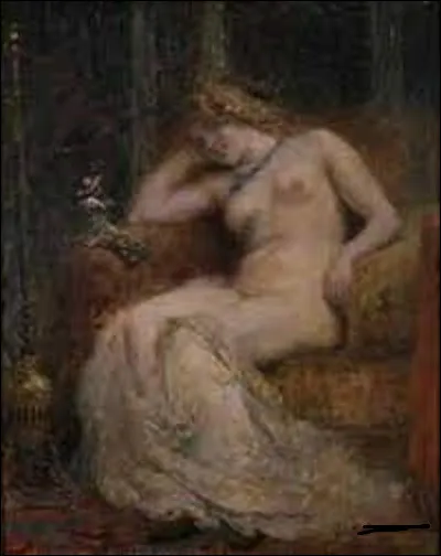 Quel académique a réalisé, en 1912, cette toile nommée ''Femme nue assise sur un divan ?