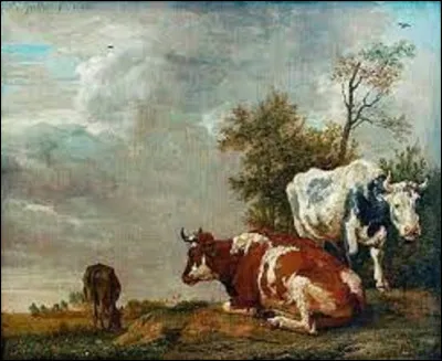 Parmi ces trois baroques, lequel a réalisé, en 1648, ce tableau intitulé ''Trois vaches au pâturage'' ?