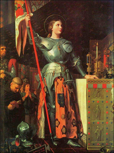 Qui est cette héroïne en J de l'histoire de France, chef de guerre et sainte de l'Église catholique (1412-1431) ?