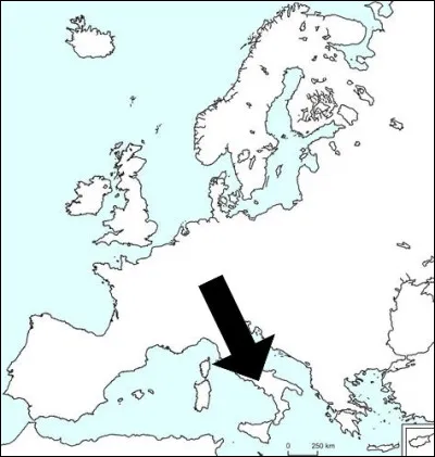 Quel est le pays pointé sur la carte ?