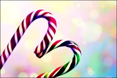 Voici une sucrerie traditionnelle de Noël, c'est bien sûr...