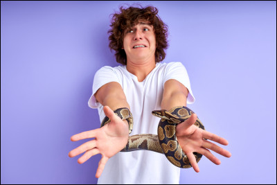 Quand on a la phobie des serpents, on est...
