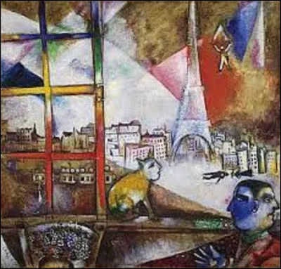 ''Paris par la fenêtre'' est une peinture réalisée en 1913. Quel membre de l'École de Paris en est l'auteur ?