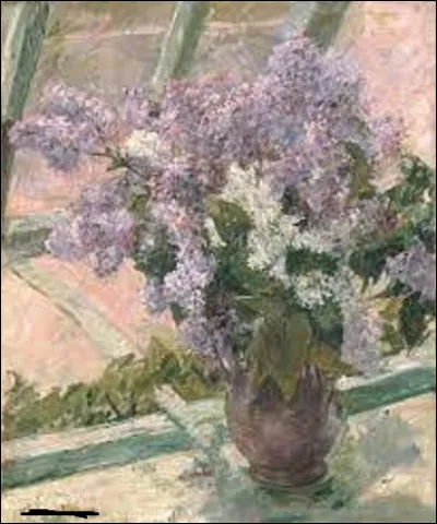 Quelle impressionniste a exécuté cette toile, dans les années 1880, intitulée ''Lilas à une fenêtre'' ?