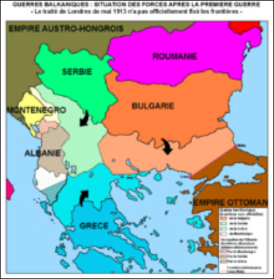 Le 30 mai 1913, quel traité met un terme à la première guerre des Balkans ?