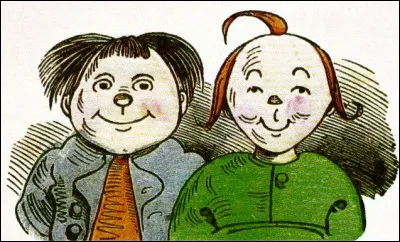 En 1897, cet usage se systématise dans l'oeuvre de Rudolph Dirks, parue en France sous le nom de ''Pim-Pam-Poum''. Il s'inspire de Wilhelm Bush, créateur des célèbres aventures de ... [Complétez !]