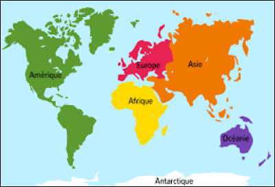 Que peut-on dire de la taille du continent auquel tu penses ?