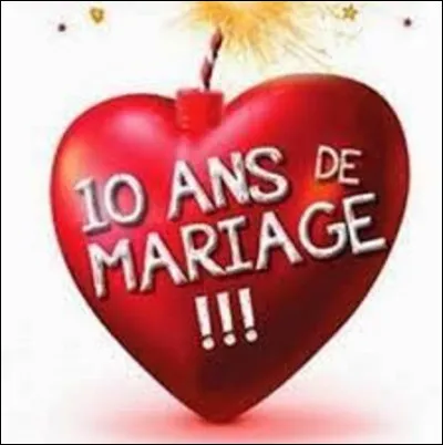 Quelle noce fête-t-on pour 10 ans de mariage ?
