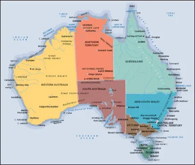 Quel est le surnom anglais de l'Australie ?