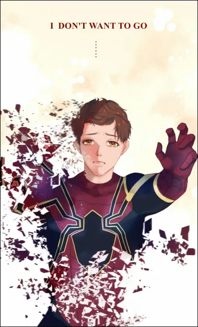 Que dit Peter avant de s'en aller, dans "Avengers : Infinity War" ?