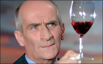 Dans quel film Louis de Funès fait-il un véritable cours de dégustation de vin ?
