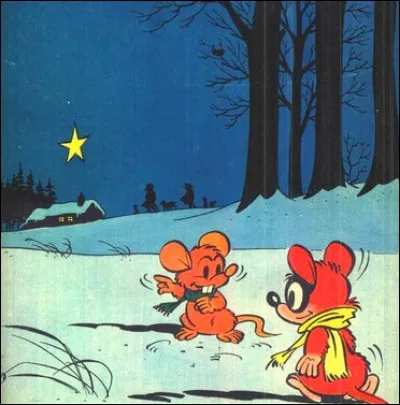 Pour finir, un peu plus compliqué pour départager les candidats, car je vous demande de retrouver ce héros de BD qui s'émerveille devant l'étoile de Noël ?