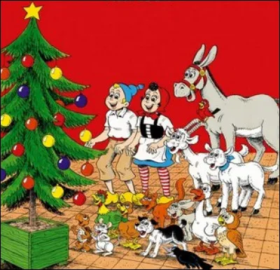 Quels sont les héros de cette BD où les animaux tiennent une bonne place et pas seulement devant le sapin ?