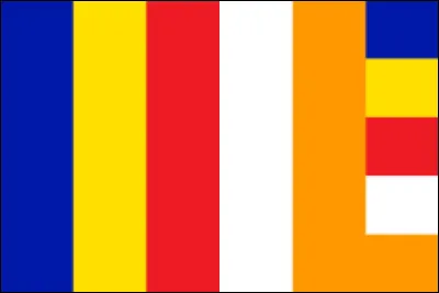Le drapeau bouddhique fut conçu en 1884-85 par le Colombo Comitee sur suggestion de...