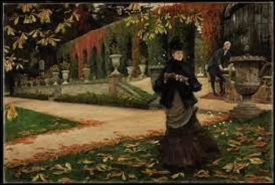 Huile sur toile datant de 1874, ''La Réponse (La Lettre) '', est un tableau réalisé par...