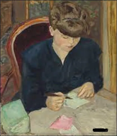 Vers 1906, quel nabi a réalisé ce tableau nommé ''La Lettre'' ?