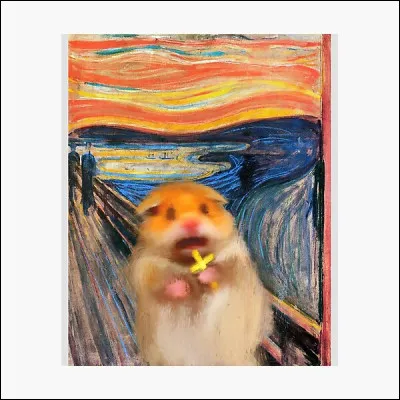 Quel tableau est représenté par ce hamster ?