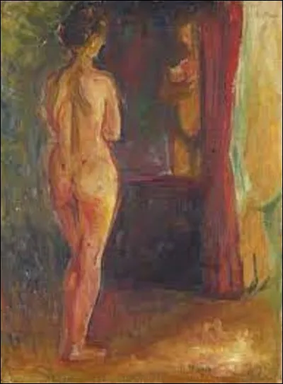 En 1902, quel expressionniste a réalisé cette toile intitulée ''Nu devant le miroir'' ?