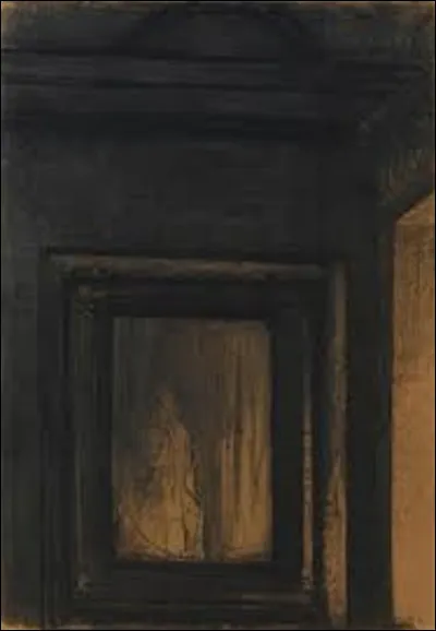 Vers 1890, quel symboliste a réalisé cette toile nommée ''Le Miroir hanté'' ?