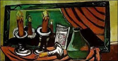 Datant de 1930, ''Nature morte avec bougies et miroir'', est un tableau expressionniste. Qui en est l'auteur ?