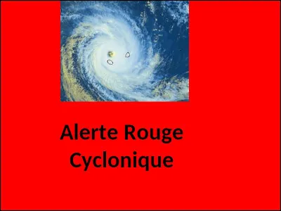 L'alerte rouge se déclenche dès qu'une tempête (ou un cyclone) risque de frapper l'île dans les prochaines heures et avec des effets violents. La population doit...