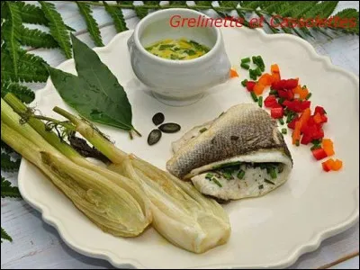 Mais voici le loup ! C'est Fozzie qui l'a réservé. oui oui, c'est un loup de mer ! Avec quoi est-il garni ?