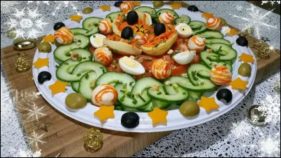 Jeff n'est pas au régime, mais il veut garder l'appétit pour la suite, il privilégie donc les crudités !