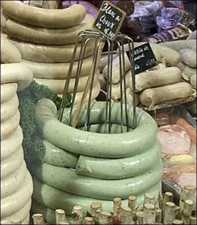 Quel aliment entre dans la composition du boudin vert ?