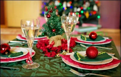 Pendant le repas de Noël...