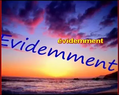 "Évidemment" est le titre d'une chanson interprétée par :