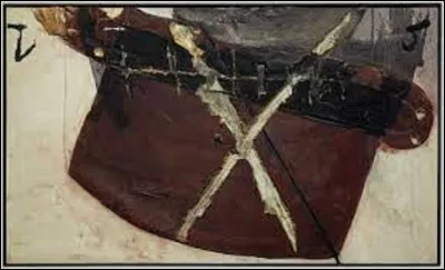 Quel artiste a réalisé cette toile marouflée sur bois, en 1967, intitulée ''Le Chapeau renversé'' ?