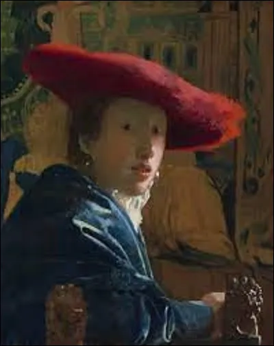 Entre 1665 et 1667, quel baroque a peint ce portrait nommé ''La Fille au chapeau rouge'' ?