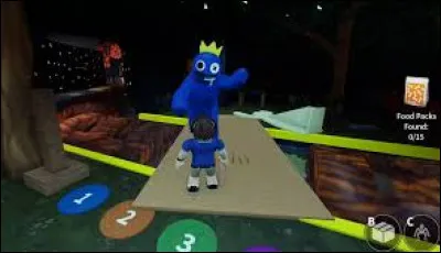 Les joueurs peuvent déployer leurs cartons pour ne pas être vu par Blue, mais ce n'est pas la cachette la plus sûre, car il peut voir les joueurs en train de boxer (= se mettre en carton), renverser le carton, puis manger le joueur ! Que va s'afficher sur la tête du joueur quand Blue le verra boxer ?