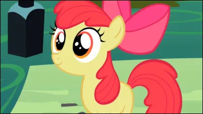 Quelle est la première marque de beauté qu'a Apple Bloom lorsqu'elle attrape la marquéole ?