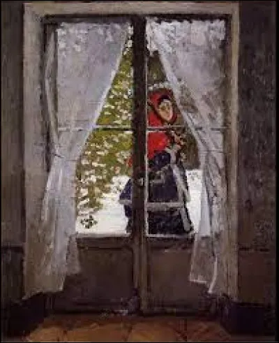 Exécuté en 1870, quel impressionniste est l'auteur de ce tableau nommé ''La Capeline rouge'' ?