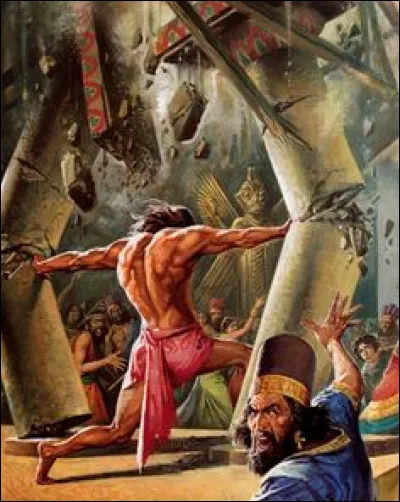 Avec la force de Dieu ce puissant Samson au sacrifice de sa vie fera écrouler une cité et des milliers de Philistins. De quelle ville s'agit-il ?