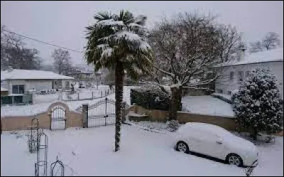 De la neige dans le Béarn, c'est possible avec cette vue hivernale de Montardon. Ce village se situe en région ...