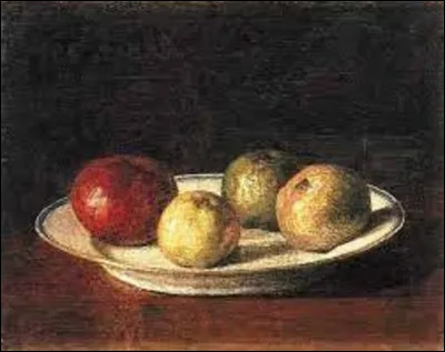 Parmi ces trois réalistes, lequel a exécuté ce tableau intitulé ''Un Plat de pommes'', en 1861 ?